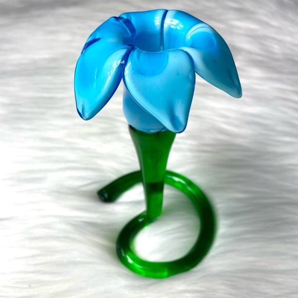 🌱Blown Glass Stem Flower Candle Holder - Picture 1 of 6